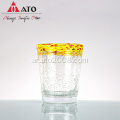 Ato Colorful Rim Rainbow Rim Wine Glass Set